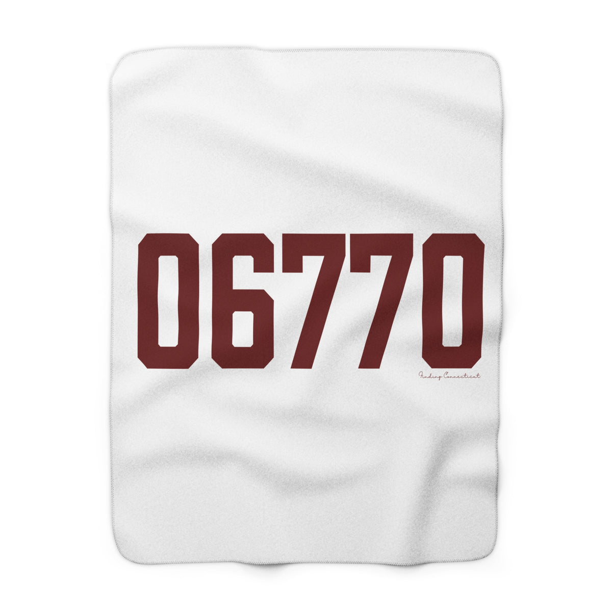 06770 Naugatuck Connecticut Zip Code Sherpa Fleece Blanket