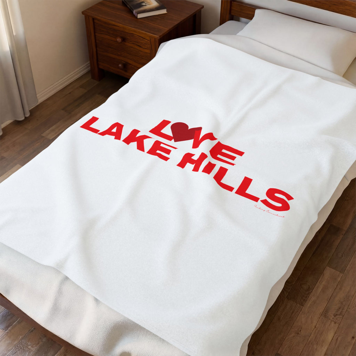 Love Lake Hills Velveteen Plush Blanket