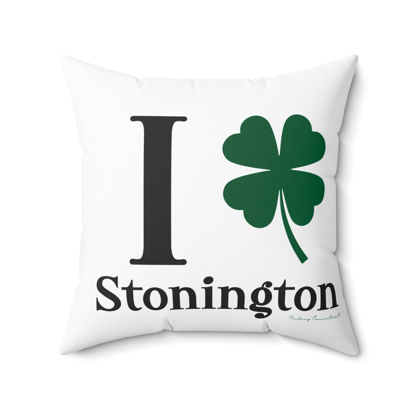 I Clover Stonington Spun Polyester Square Pillow