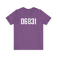 06831 - Greenwich CT Zip Code Unisex Jersey Short Sleeve T-Shirt