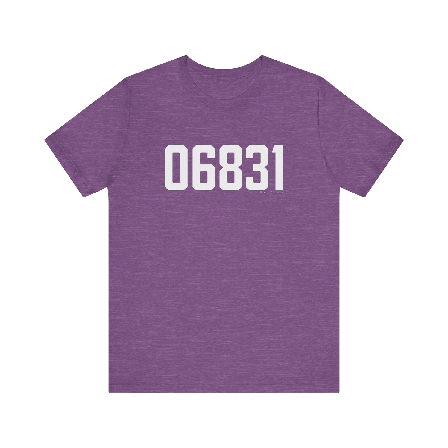 06831 - Greenwich CT Zip Code Unisex Jersey Short Sleeve T-Shirt