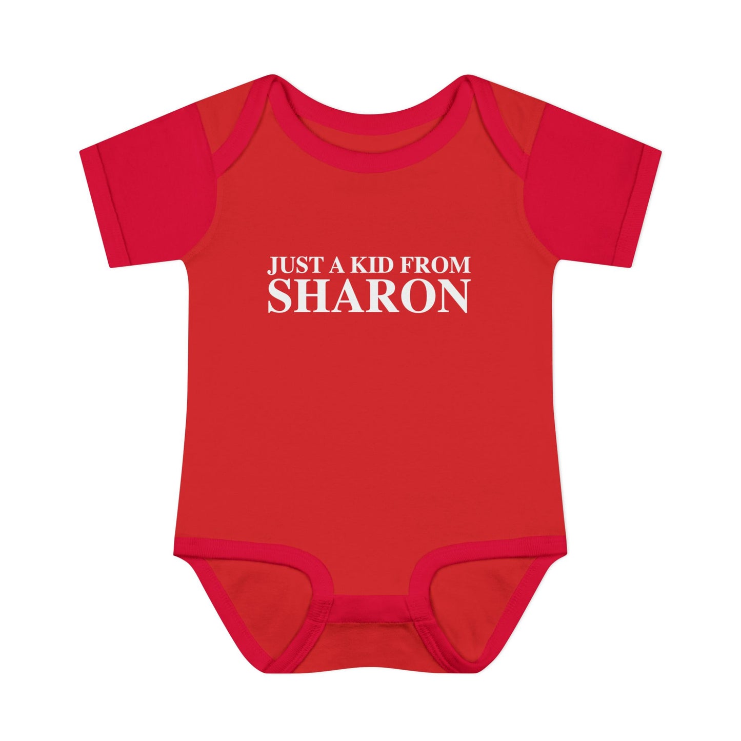 Just a kid from Sharon Infant Baby Rib Bodysuit