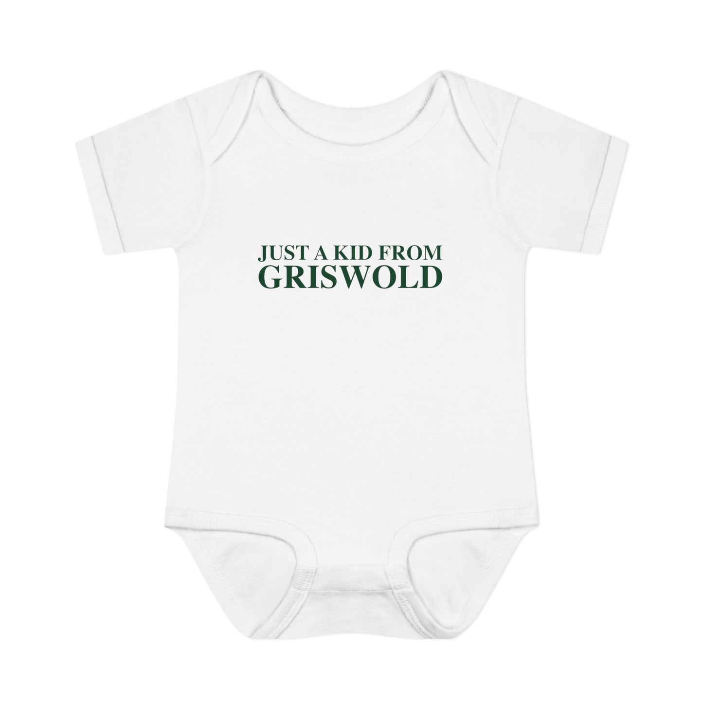 Just a kid from Griswold Infant Baby Rib Bodysuit