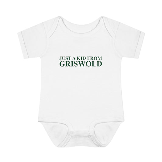 Just a kid from Griswold Infant Baby Rib Bodysuit