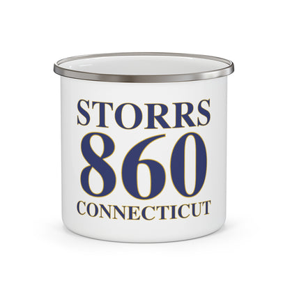 Storrs 860 Connecticut Enamel Camping Mug