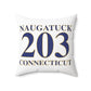 Naugatuck 203 Connecticut Polyester Square Pillow