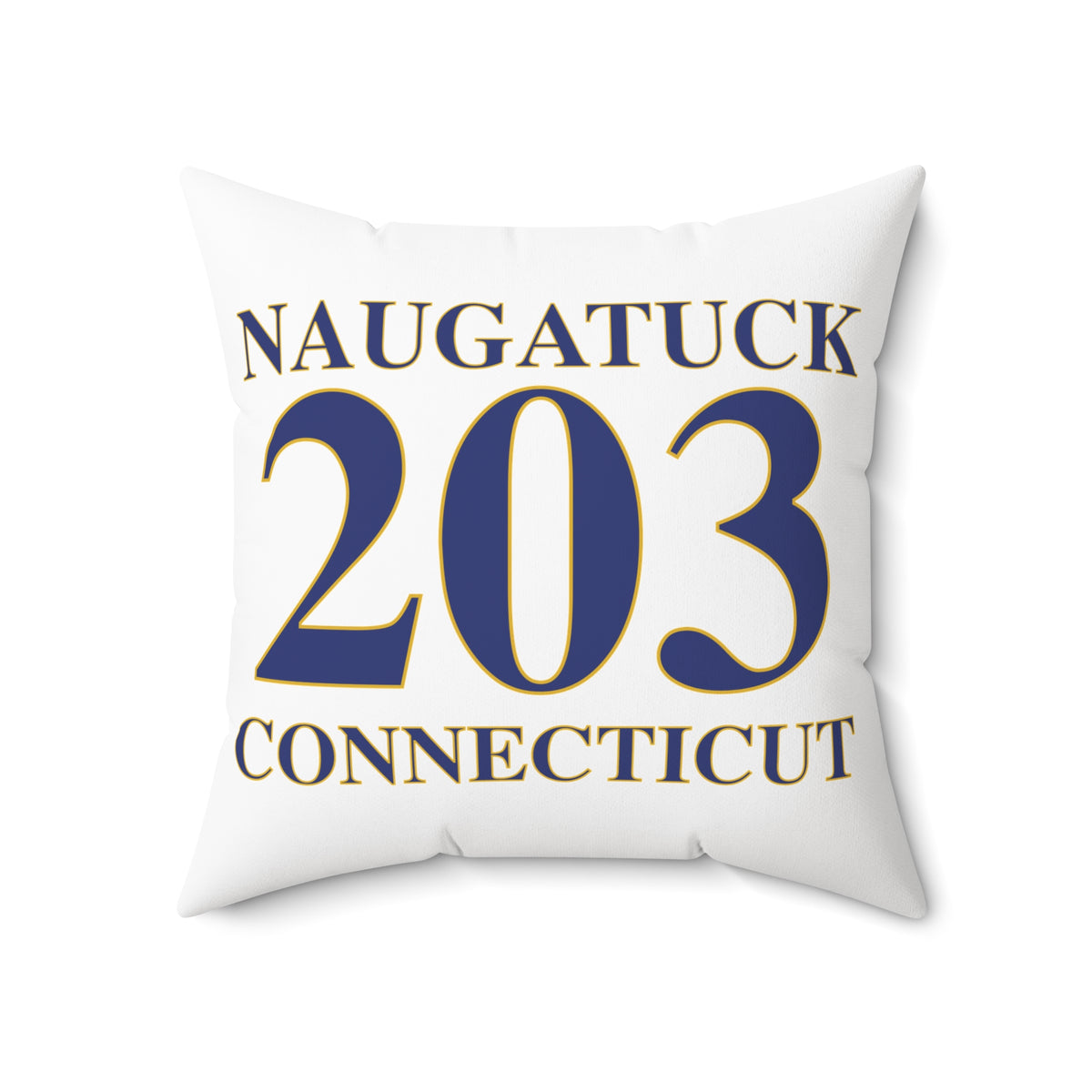 Naugatuck 203 Connecticut Polyester Square Pillow