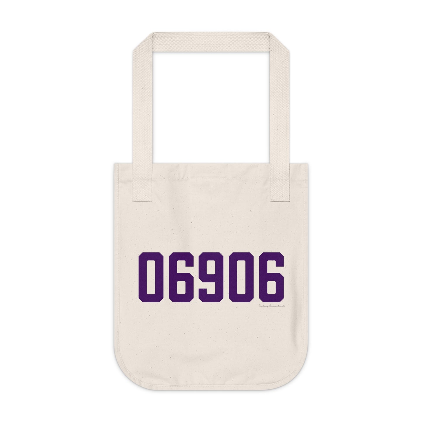 06906 Stamford Connecticut Zip Code Organic Canvas Tote Bag