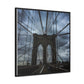 In the middle of the bridge Gallery Canvas Wraps, Square Frame
