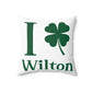 I Clover Wilton Spun Polyester Square Pillow