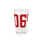 06480 Portland Connecticut Zip Code Pint Glass, 16oz