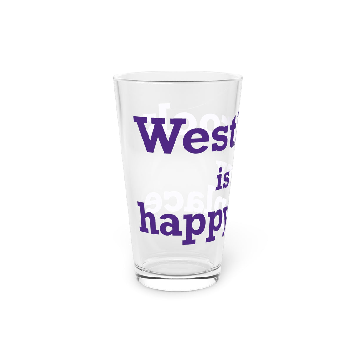 Westbrook is My Happy Place Pint Glass, 16oz
