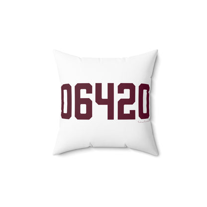 06420 Salem Connecticut Zip Code Spun Polyester Square Pillow