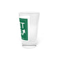 Vintage Exit 55B WCP Sign Pint Glass, 16oz