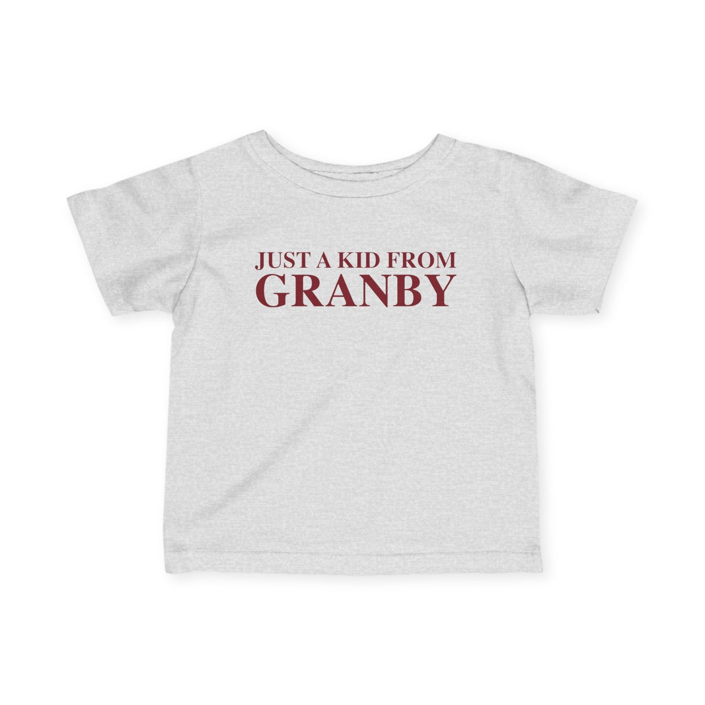 Just a kid from Granby Infant Fine Jersey T-Shirt