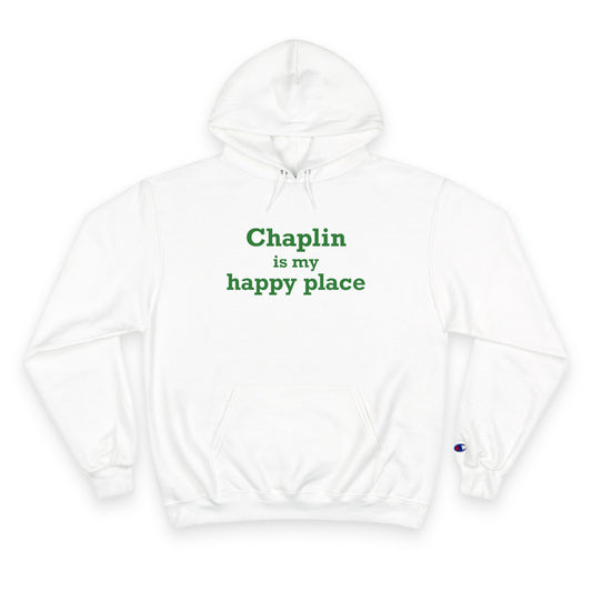 Chaplin is My Happy Place Champion Hoodie