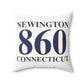 Newington 860 Connecticut Polyester Square Pillow