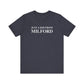 Just a kid from Milford Unisex Jersey Short Sleeve Tee