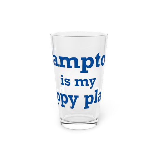 Hampton is My Happy Place Pint Glass, 16oz
