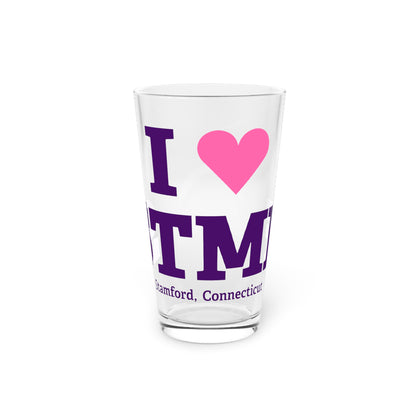 I Heart STMF Pint Glass, 16oz