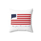 Hampton Connecticut Flag Spun Polyester Square Pillow