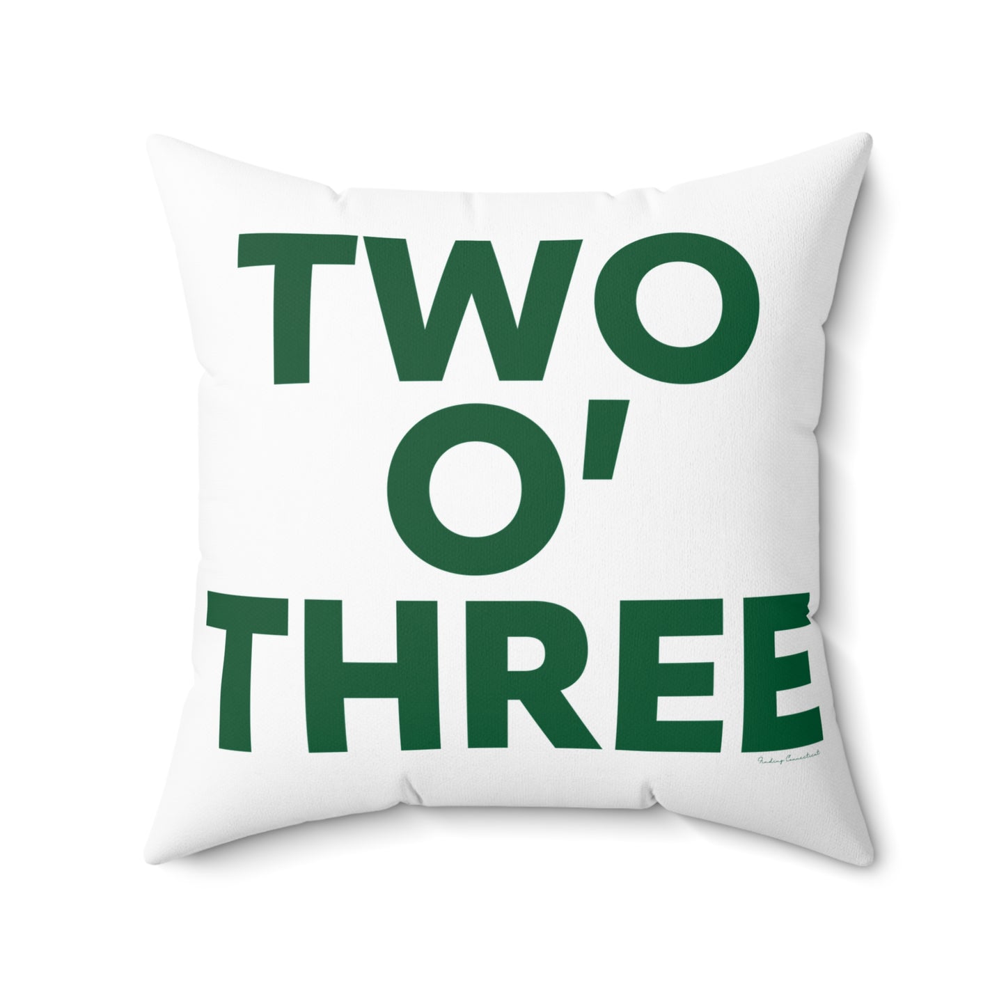 Two O’ Three Spun Polyester Square Pillow Lucky Green – St. Patrick’s Day