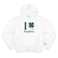 I Clover Pomfret Champion Hoodie