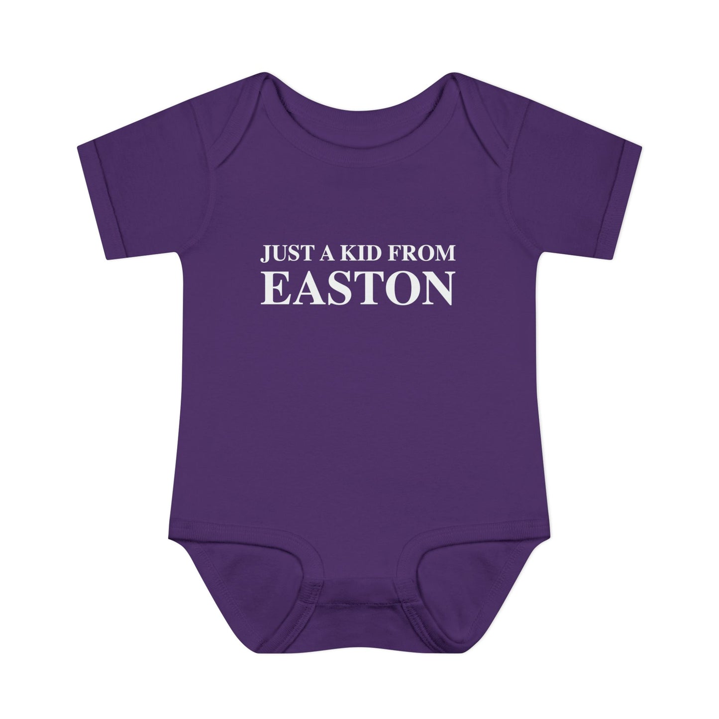 Just a kid from Easton Infant Baby Rib Bodysuit
