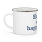 Sharon is My Happy Place Enamel Camping Mug