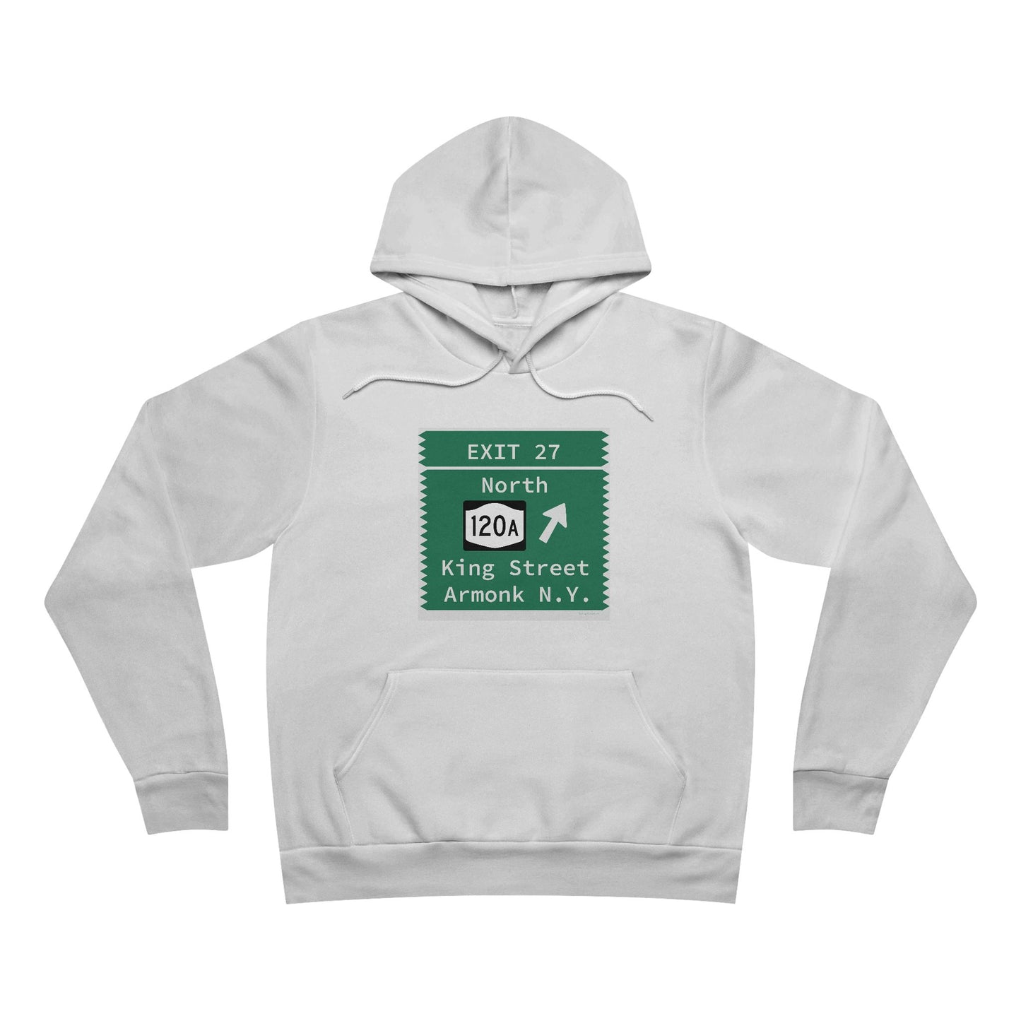 Vintage Merritt Parkway Exit 27 Sign Unisex Sponge Fleece Pullover Hoodie