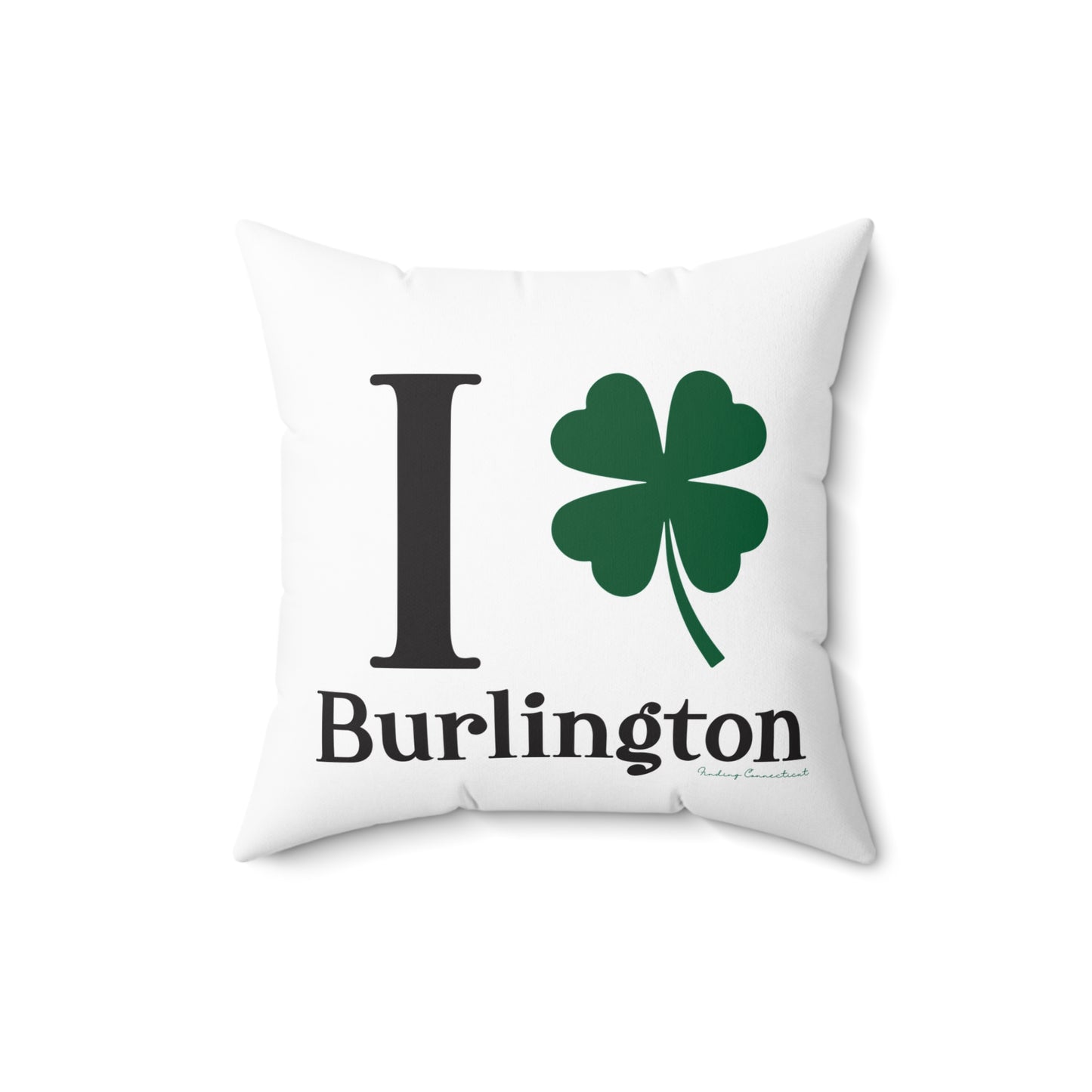 I Clover Burlington Spun Polyester Square Pillow