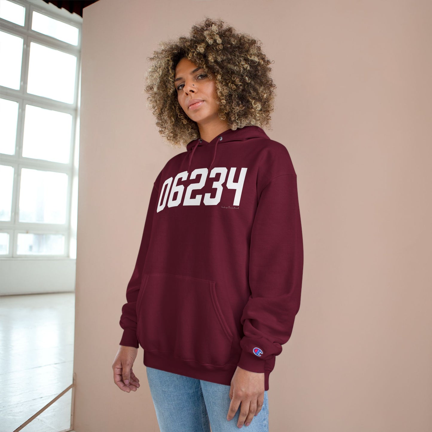 06234 Brooklyn CT Zip Code Champion Hoodie