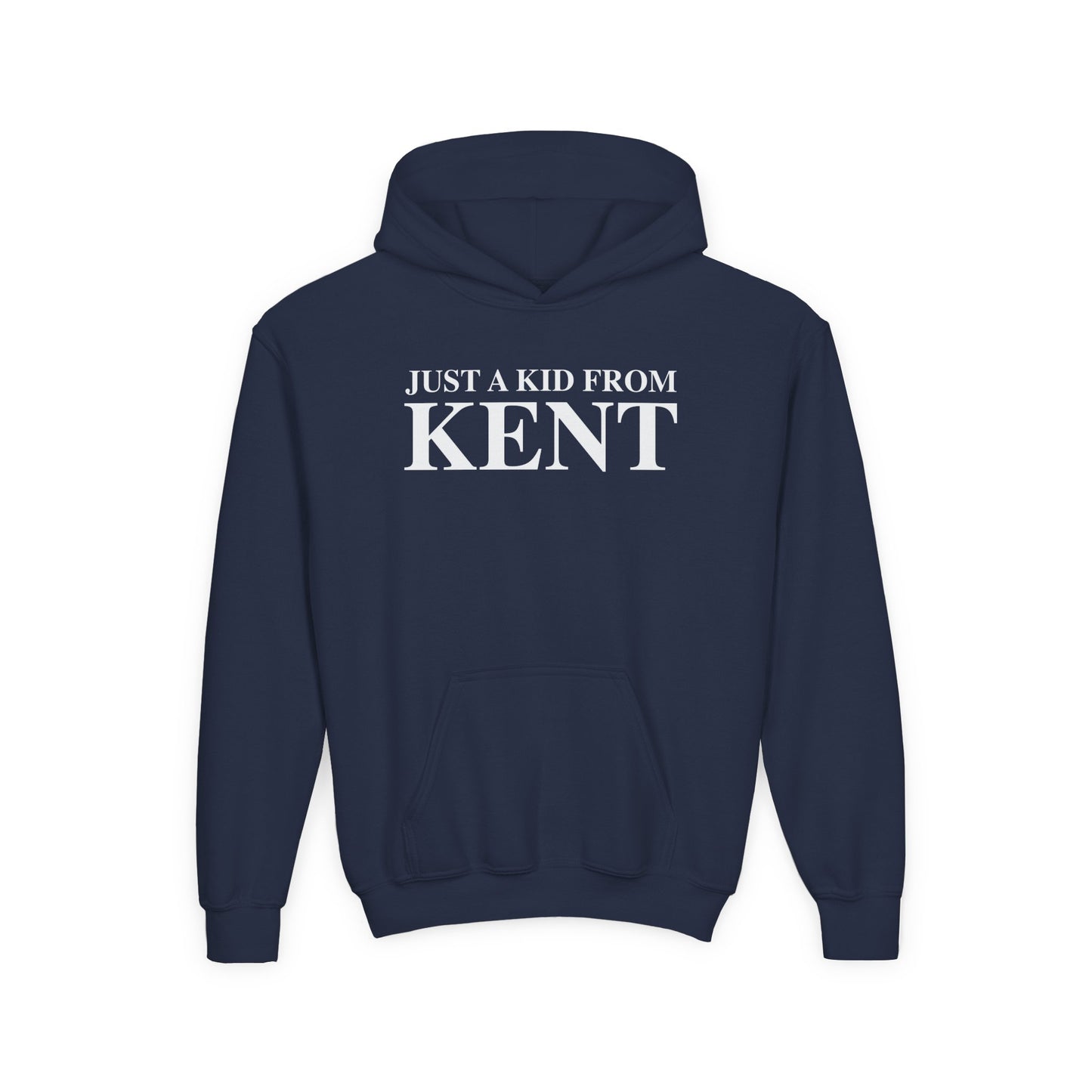 Just a kid from Kent Youth Heavy Blend Hooded Sweatshirt