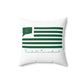 Trumbull Connecticut St Patrick’s Day Flag Spun Polyester Square Pillow