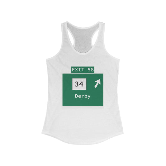 Vintage WCP Exit 58 Sign Women's Ideal Racerback Tank Top