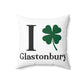 I Clover Glastonbury Spun Polyester Square Pillow
