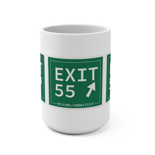 Vintage Exit 55 WCP Sign Mug 15oz