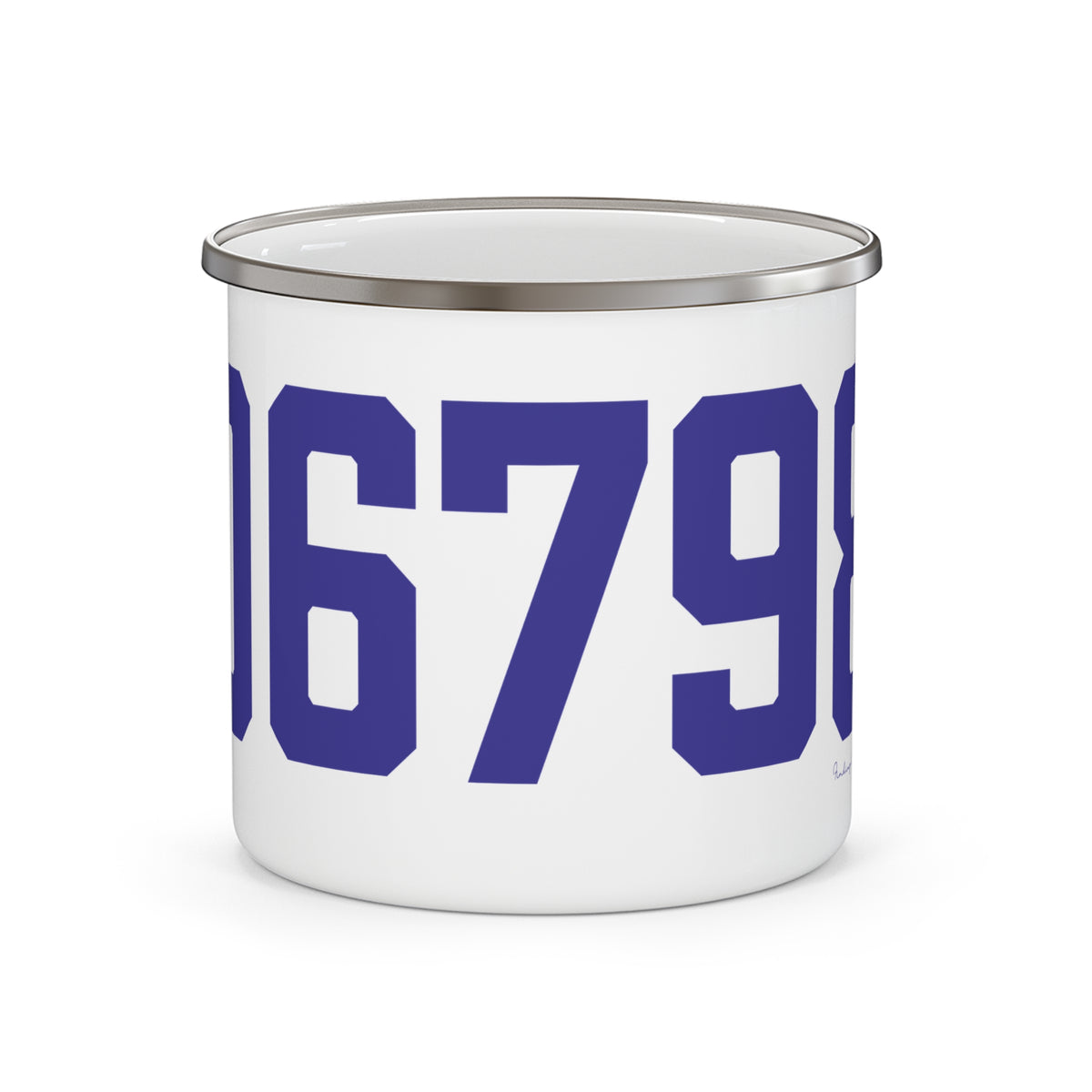 06798 Woodbury Connecticut Zip Code Enamel Camping Mug