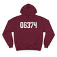 06374 Plainfield CT Zip Code Champion Hoodie