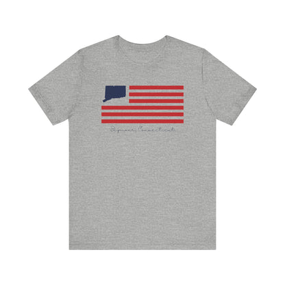 Seymour Connecticut Flag Unisex Jersey Short Sleeve T-Shirt