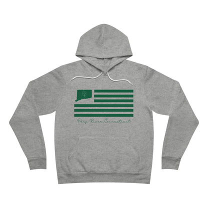 Deep River Connecticut St. Patrick’s Day Flag Unisex Sponge Fleece Pullover Hoodie