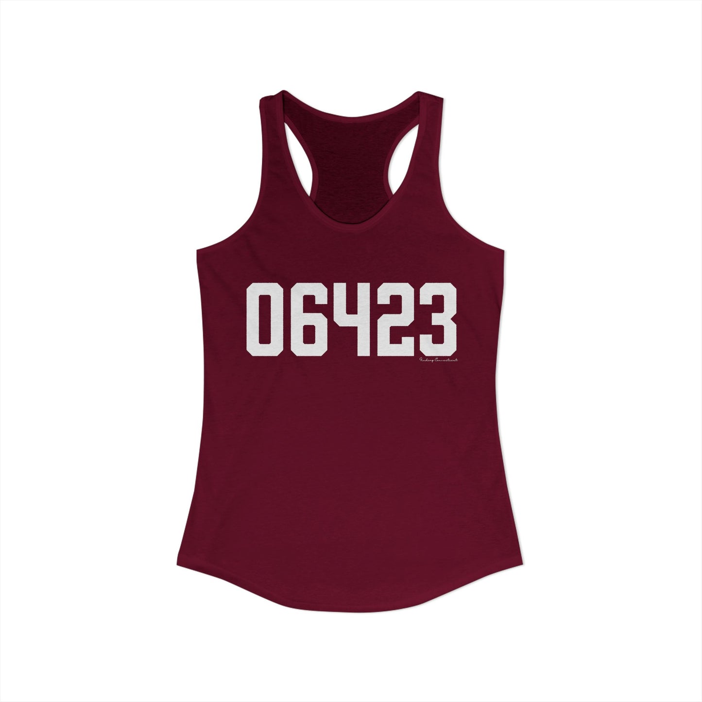 06423 East Haddam CT Zip Code Women's Ideal Racerback Tank Top