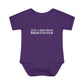 Just a kid from Colebrook Infant Baby Rib Bodysuit