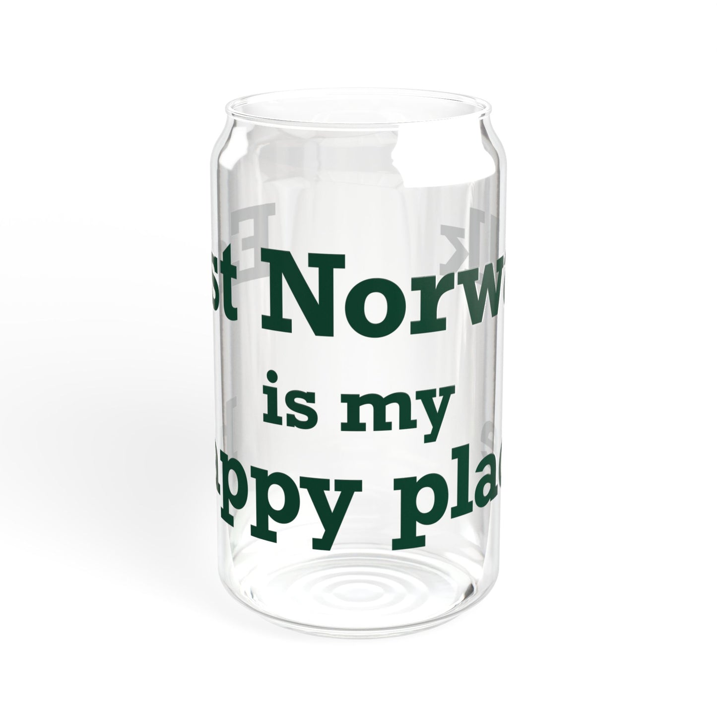 East Norwalk is My Happy Place Sipper Glass, 16oz