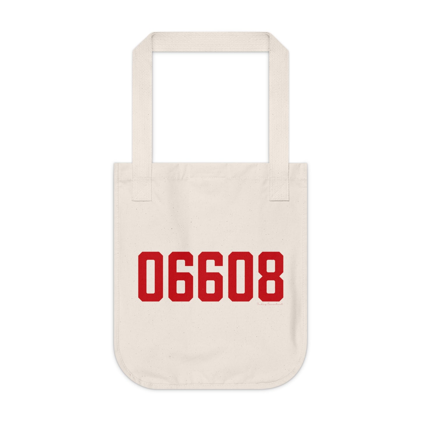 06608 Bridgeport Connecticut Zip Code Organic Canvas Tote Bag