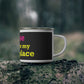 Goose Shows Are My Happy Place - Yellow & Pink Enamel Camping Mug