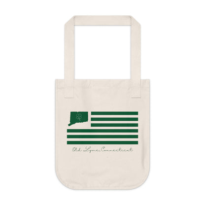 Old Lyme Connecticut St. Patrick’s Day Flag Organic Canvas Tote Bag