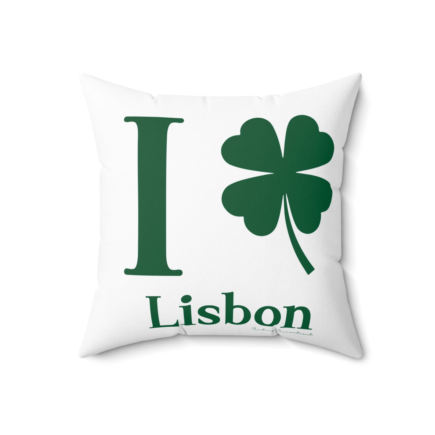 I Clover Lisbon Spun Polyester Square Pillow