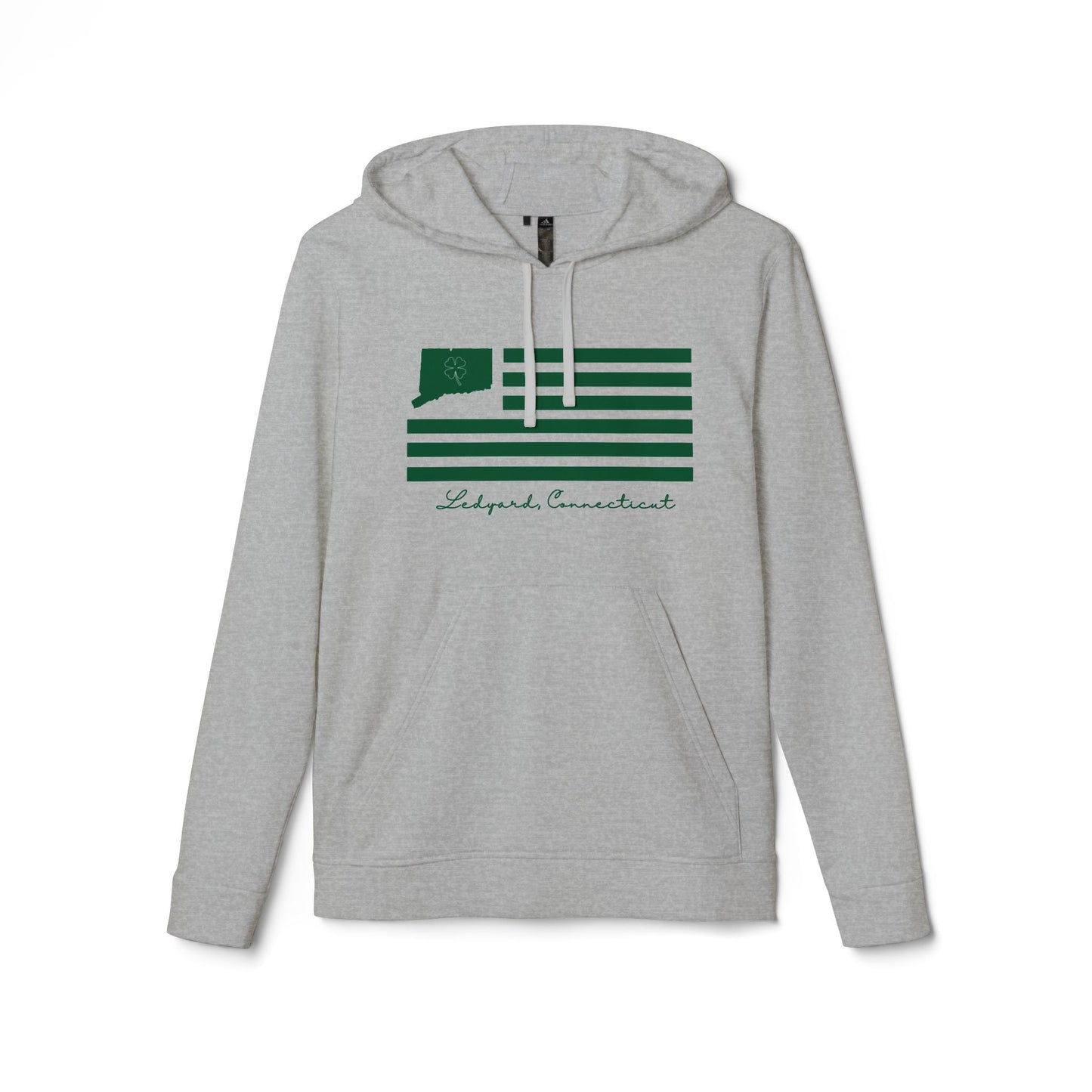 Ledyard Connecticut St. Patrick’s Day Flag adidas Unisex Fleece Hoodie