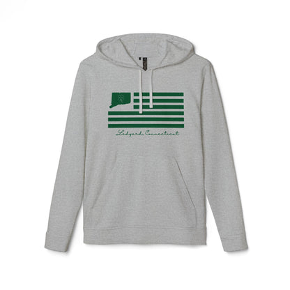Ledyard Connecticut St. Patrick’s Day Flag adidas Unisex Fleece Hoodie